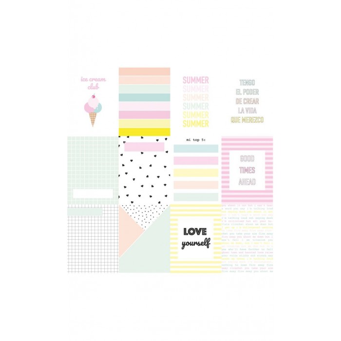 MIAMI PEACH Tarjetas recortables- Adela - The_mint_feather