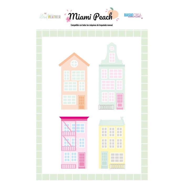 MIAMI PEACH Troquel Casitas - Adela - The_mint_feather