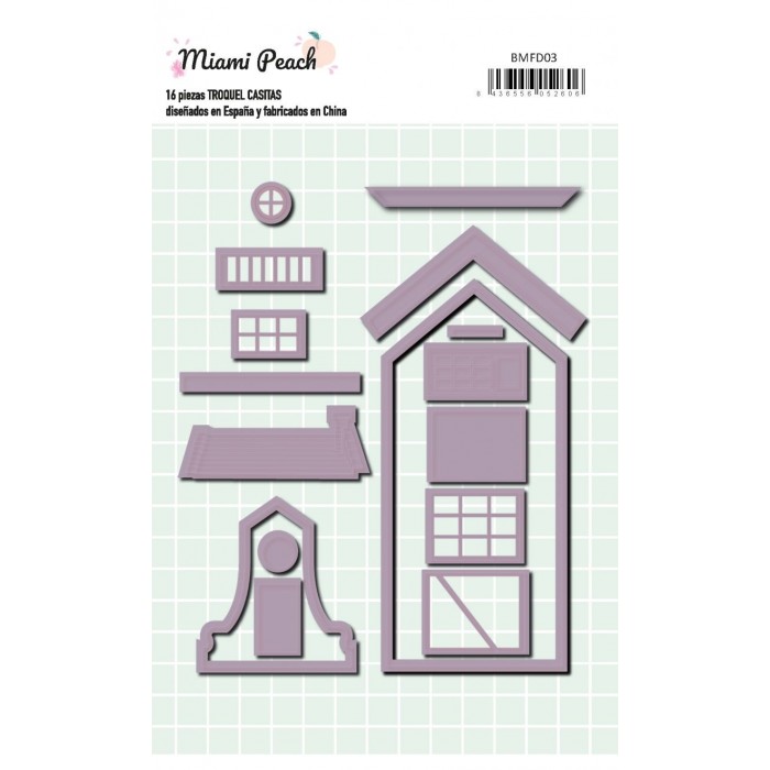 MIAMI PEACH Troquel Casitas - Adela - The_mint_feather