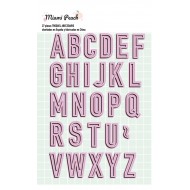 MIAMI PEACH Troquel Abecedario - Adela - The_mint_feather