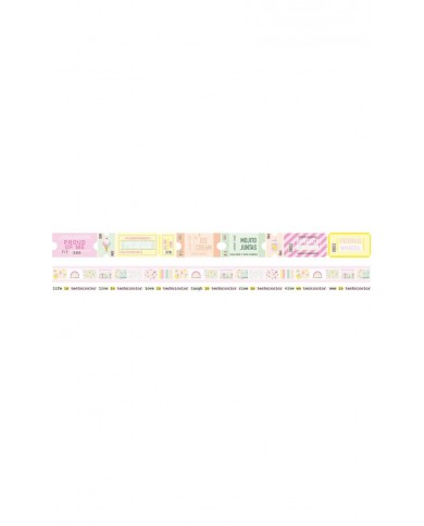 MIAMI PEACH Washi tape x 3 - Adela - The_mint_feather