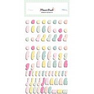 MIAMI PEACH Abecedario Puffy- Adela - The_mint_feather