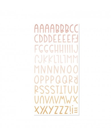 Mintopia - Alfabeto de chipboard Aloha