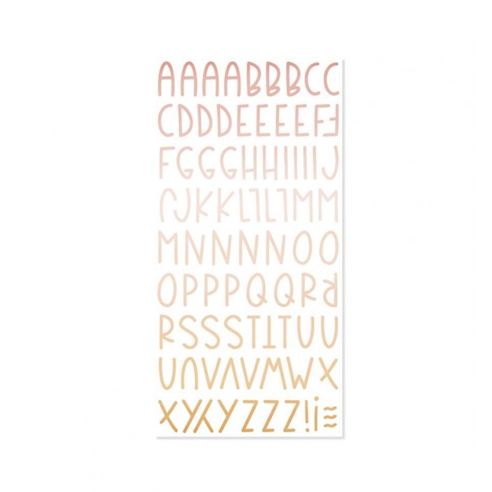 Mintopia - Alfabeto de chipboard Aloha