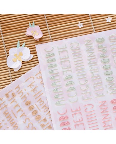 Mintopia - Set de mini alfabetos puffy Aloha - 6 alfabetos distintos VVMT010016