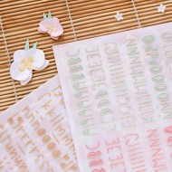 Mintopia - Set de mini alfabetos puffy Aloha - 6 alfabetos distintos VVMT010016