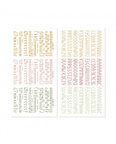 Mintopia - Set de mini alfabetos puffy Aloha - 6 alfabetos distintos VVMT010016