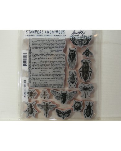 SELLOS TIM HOLTZ ENTOMOLOGY-CLING RBBR STAMP SET CMS328