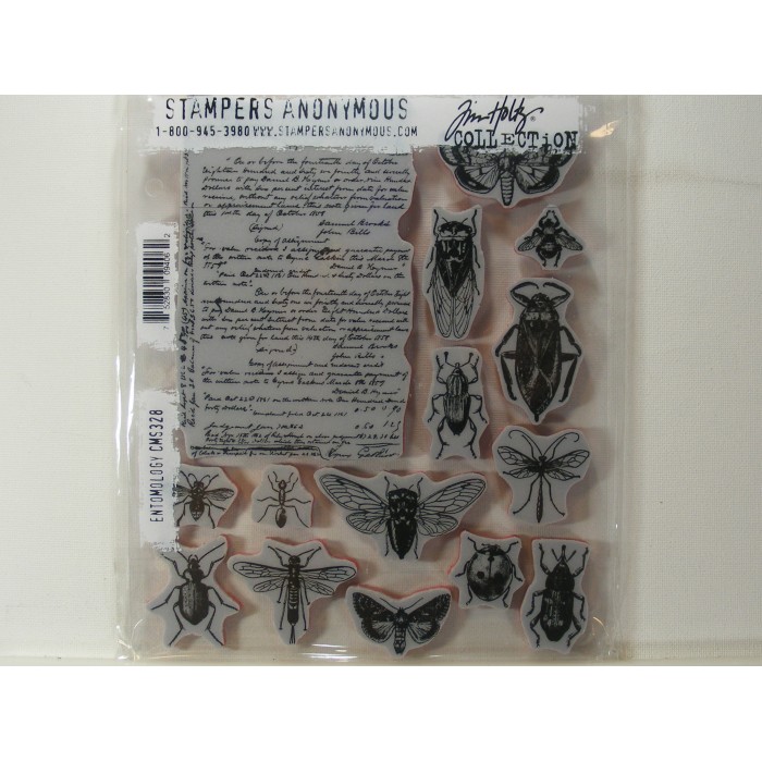 SELLOS TIM HOLTZ ENTOMOLOGY-CLING RBBR STAMP SET CMS328