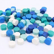 Cera para lacre en pastillas - Blue and Green x 20 unidades