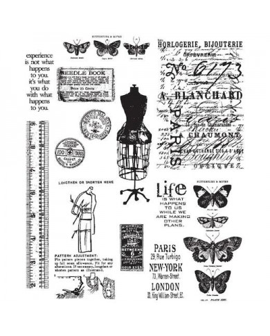 Tim Holtz Cling Mount Stamps: ATTIC TREASURES CMS123