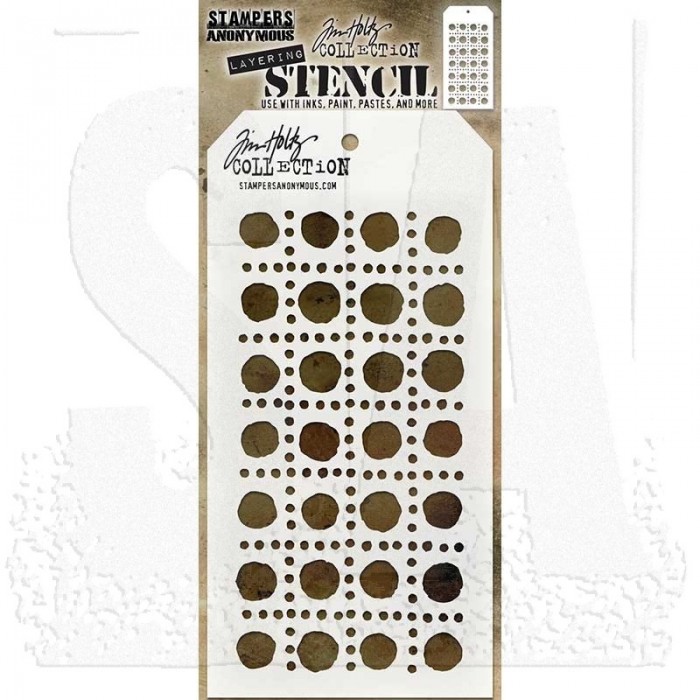 STENCIL THS155: DOTTED LINE LAYERING