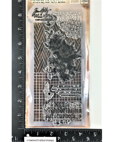 TIM HOLTZ Stamps and Stencil Set - THMM119