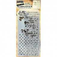 TIM HOLTZ Stamps and Stencil Set - THMM113