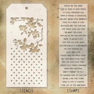 TIM HOLTZ Stamps and Stencil Set - THMM113