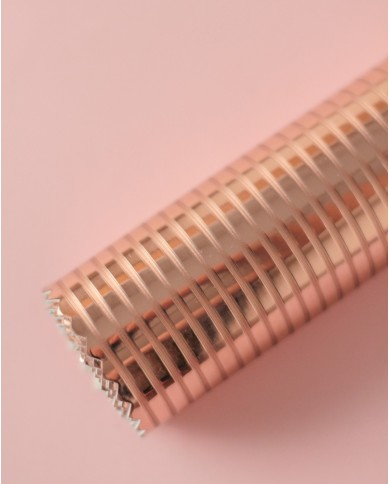 Ecopiel Foil Rayas Oro Rosa Johanna Rivero