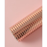 Ecopiel Foil Rayas Oro Rosa Johanna Rivero