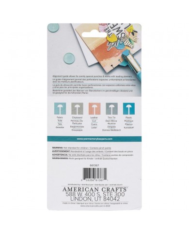 Perforadora manual para encuadernacion de discos Crop-A-Dile Power Punch Tool