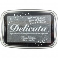 Delicata Pigment Ink Pad Silvery Shimmer DE192
