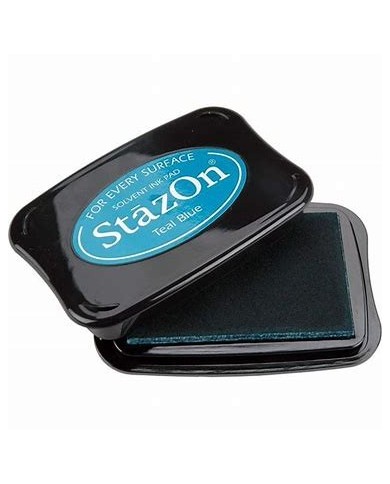 StazOn Solvent Ink Pad Teal Blue