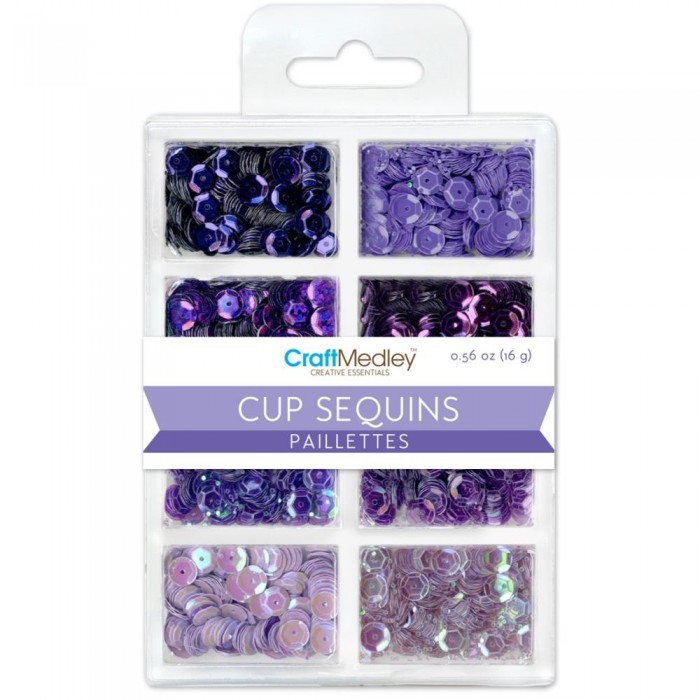 Lentejuelas - Cup Sequins 7mm  Viola