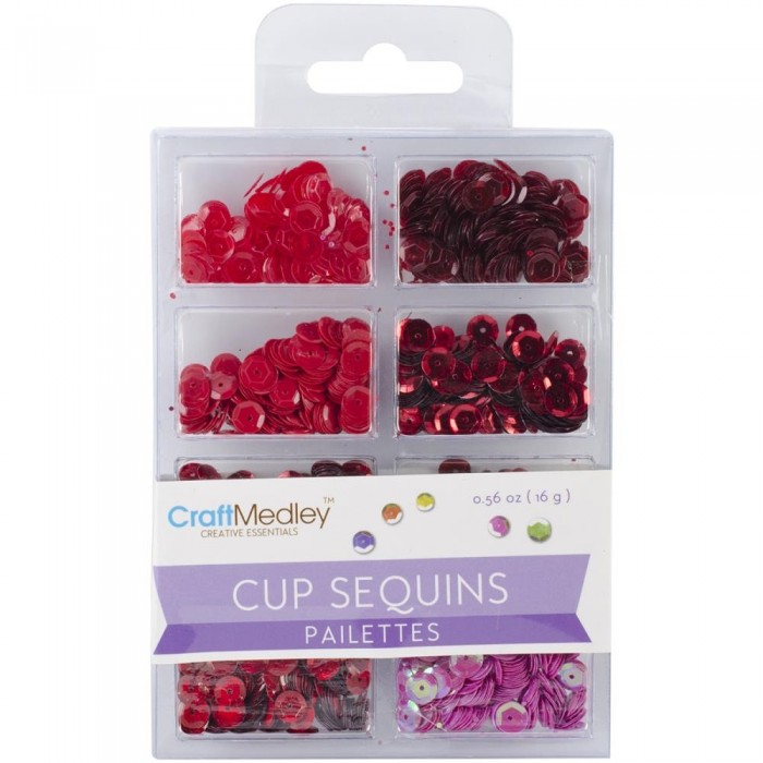 Lentejuelas - Cup Sequins 7mm  Rouge