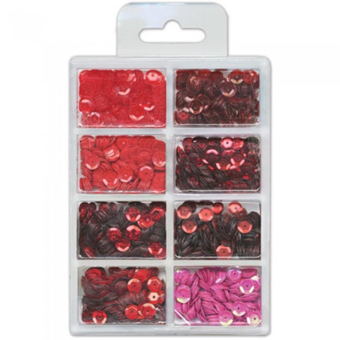 Lentejuelas - Cup Sequins 7mm  Rouge
