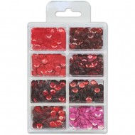 Lentejuelas - Cup Sequins 7mm  Rouge