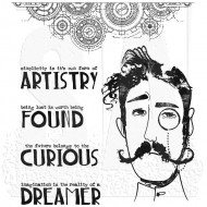 SELLOS Tim Holtz Cling Mount Stamps: Observations CMS434