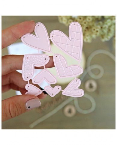 Set de troqueles Familia corazón Mazapan Aluacid