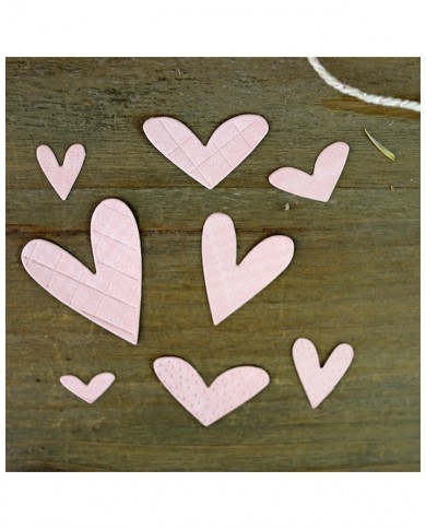 Set de troqueles Familia corazón Mazapan Aluacid