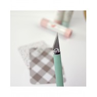Cúter de precisión Aluacid Colores Rosa y Verde Mint