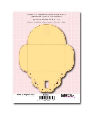 Troquel Sobre Blonda Ginger Bell Sami Garra BSGD11