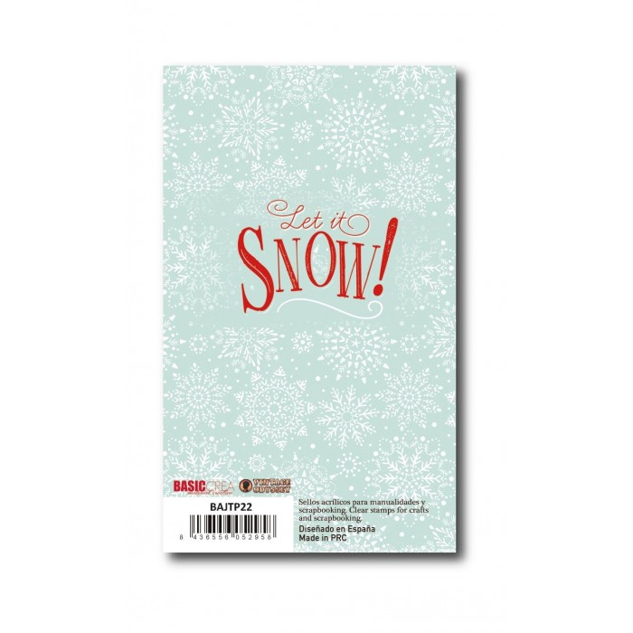 Sello Let it snow Alberto Juarez BAJTP22