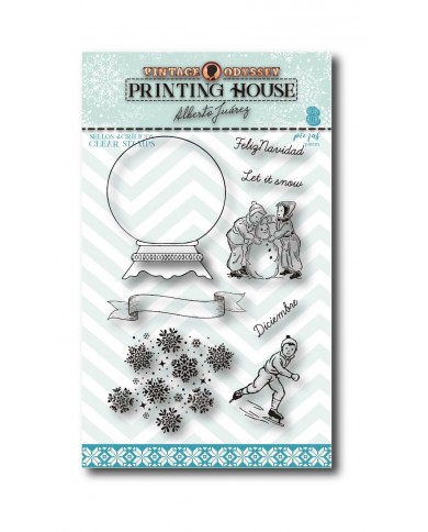 Sello Let it snow Alberto Juarez BAJTP22