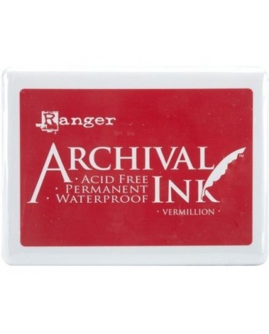 Tinta Archival Ink - Almohadilla de tinta para sellos - VERMILLION