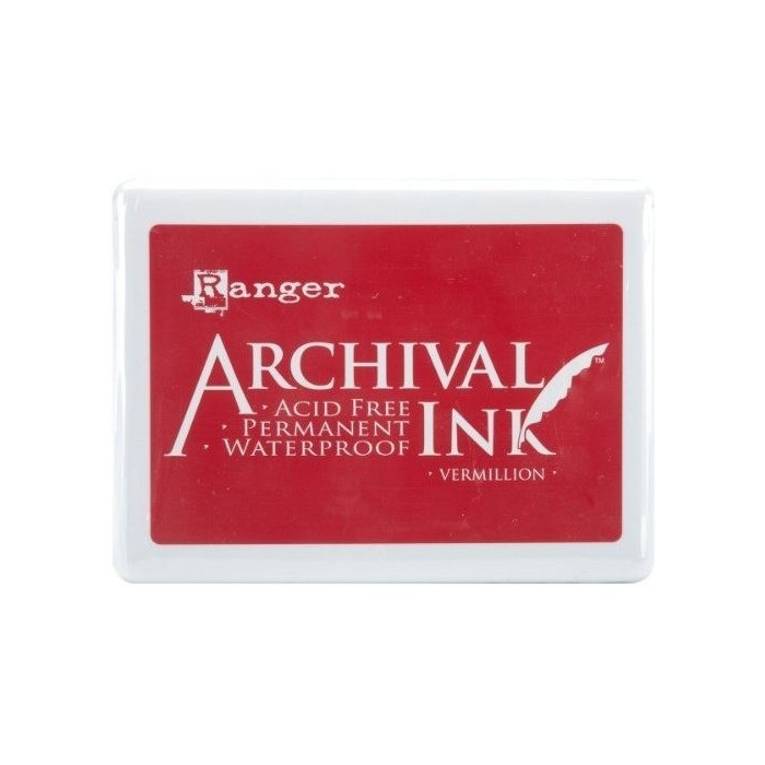 Tinta Archival Ink - Almohadilla de tinta para sellos - VERMILLION