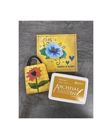 Tinta Archival Ink - Almohadilla de tinta para sellos - GOLDENROD