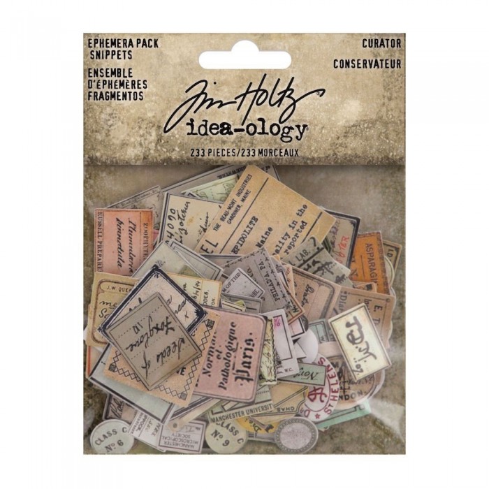 Recortables Tim Holtz Idea-ology Ephemera SNIPPETS CURATOR TH94152