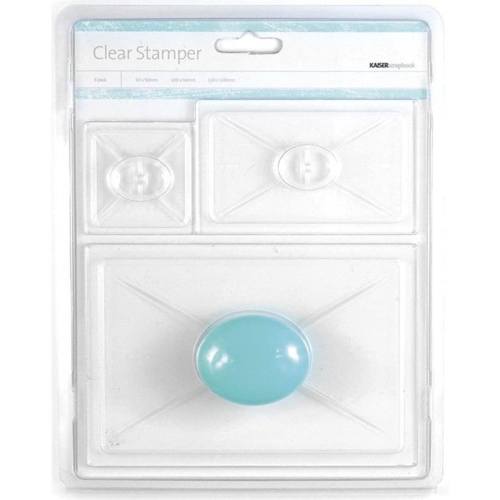Kaisercraft Clear Stamp Stamper , 3 piezas