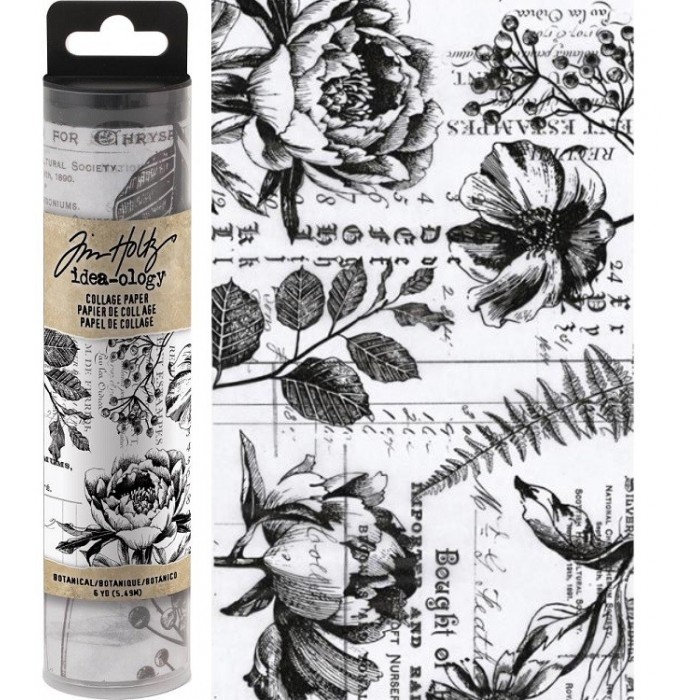 COLLAGE PAPER BOTANICAL Tim Holtz TH93705