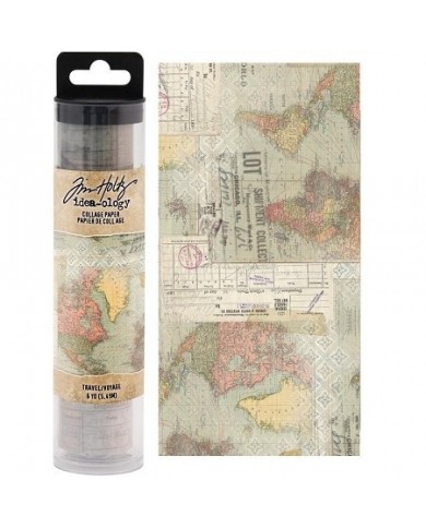 COLLAGE PAPER TRAVEL Tim Holtz TH93950