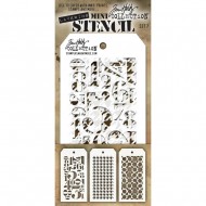 Kit Mini Stencil By Tim Holtz - Set 7
