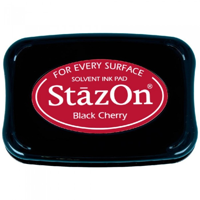 StazOn Solvent Ink Pad Black Cherry