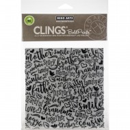 SELLO Hero Arts Cling Stamps 15x15 Family Word CG741