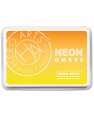 Hero Arts Ombre Ink Pad NEON YELLW-ORNG