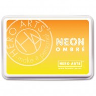 Hero Arts Ombre Ink Pad NEON YELLW-ORNG