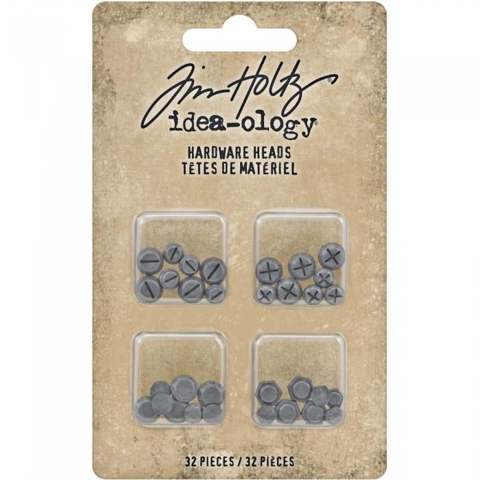 Adornos metalicos - FLATBACK -HARDWARE HEADS Tim Holtz TH93788