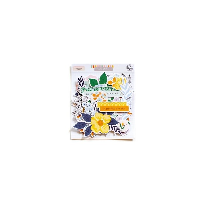 PinkFresh Floral Cardstock Die-Cuts The Best Day
