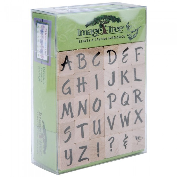 Set de sellos de madera - Image Tree Handle Rubber Stamp Set